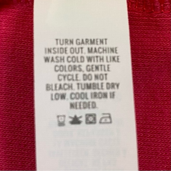 Offline by Aerie Terry Full Zip Hoodie Women's XS Pink Fleece Gorpcore Beach - Picture 12 of 13